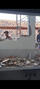 Tembok Rumah Dirusak, Diduga Suruhan S, Edy Lapor Polrestabes Semarang