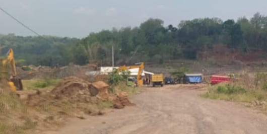 Viral !! Tambang Galian C bahan bakarnya pakai solar bersubsidi 
