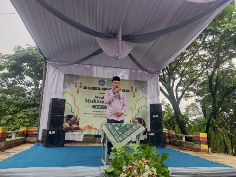 Membangun Generasi Cerdas, Berani, Dan Berakhlak Mulia Sdn Selawangi 03 memperingati Maulid Nabi Muhammad SAW 1447 H